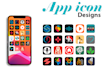 do app button and icon design