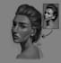 paint you a semi realistic black and white portrait