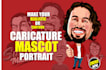 create awesome caricature and mascot design