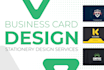 design professional business card with print ready files