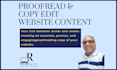 proofread and copy edit your website content