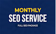 provide complete monthly SEO service full package for ecommerce