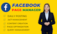 be your facebook page manager and content creator