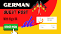 publish german guest post dofollow backlinks