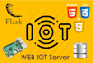 create iot dashboards using html, css, javascript and python flask