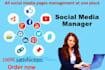 be your social media manager and virtual assistant