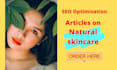 write SEO skin care and beauty articles and blog posts
