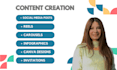 design creative and attractive social media content on canva