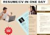 create and edit resume with linkedin profile optimization