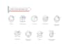 design ultra crisp vector line icon set