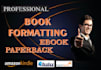 do ebook formatting kindle paperback and KDP layout design