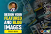 design website banner, featured and blog post image