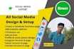 create, design and setup social media business page
