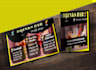 create  a trifold soda bar brochure design