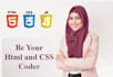 design website pages with html css and javascript
