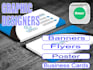 disign banners flyers cards etc