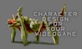 design 2d or 3d creature concept art for videogames