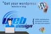 design and develop blog site or wordpress website