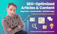 plan, write and manage SEO content for social media and websites