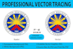 do vector tracing logo,redesign and convert to vector