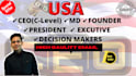 provide you USA decision makers data