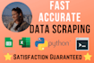 fast and accurate data scraping