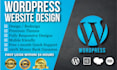 build responsive wordpress website , fix the issues and customise