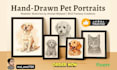 draw hand drawn pet portrait