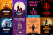 design halloween flyer,poster,brochure,invitations for event