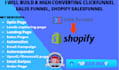 set up high ROI clickfunnel salesfunnel shopify salesfunnel