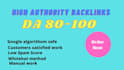provide high authority seo backlinks manual link building