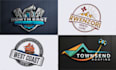 design professional business logo with 3d mockup