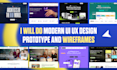 design modern UI UX design prototype and wireframes