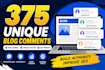 build 375 unique domains blog commenting links