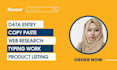 do ai assisted web research, data entry and excel work