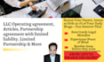 draft llc operating agreement, partnership, nda, shareholder agreement