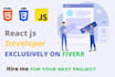 develop your react website with react js as front end web developer