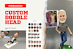 handmade your own bobblehead figurine from your photo