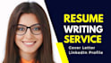 do professional resume, CV, cover letter, linkedin service