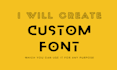 develop a new custom font to use it for any purpose