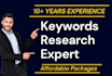 perform advanced seo keywords research