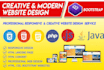 create responsive website bootstrap HTML CSS, javascript