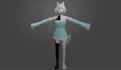 create 3d character modeling , texture and anime