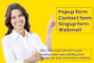 create a popup form, contact form, signup form
