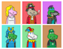 create custom nft art cartoon, mascot, avatar illustration