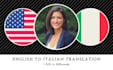 flawlessly translate english to italian
