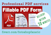 create fillable PDF form or design your pdf form