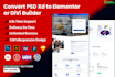 convert figma, adobe xd, PSD to wordpress design