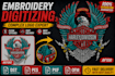 do embroidery digitizing into dst,pes,ofm,pxf files