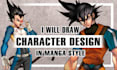 draw character design in manga style